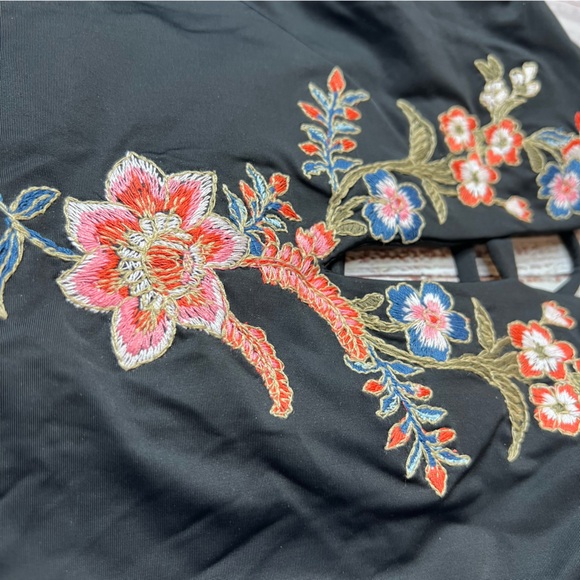 Ella Moss Floral Embroidered One Piece Swimsuit - Picture 2 of 7